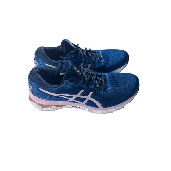 Asics Gel-Nimbus 24 Running Shoes Women's Size 11 Blue & Pink 10128201 - Picture 1 of 9